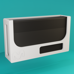 render_001.png STL file DECO SMART MOVISTAR - WALL BRACKET・3D print model to download