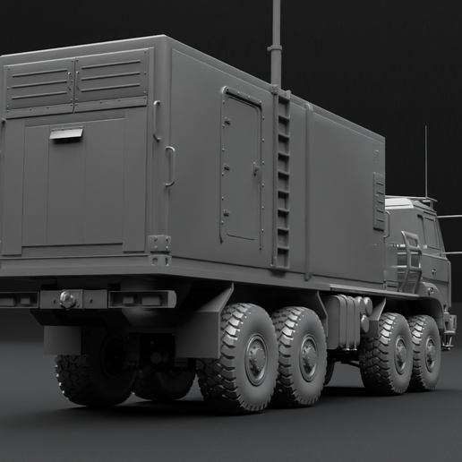Fichier 3D 55K6 Command post for S400 battery on Ural 5323 truck 🔋 ...