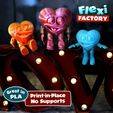 Dan-Sopala-Flexi-Factory_heart2.jpg STL file Flexi Print-in-Place Herbert the Heart・3D printing template to download