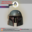 BobaFett1.png Boba Fett Helmet/ Book Of Boba Fett Helmet 3d digital download