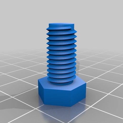 ISO Metric Bolt 8mm 3D model