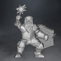 1.jpg STL file enano guerrero warrior dwarf levo・3D printer design to download, claudiocuellodi