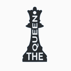 reina.png THE QUEEN" CHESS KEYCHAIN