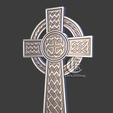 B.png Celtic Cross - 3D STL Files For CNC and 3D Printer.