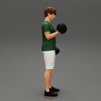 Girl-0003.jpg Muscular man working out in gym doing exercises with dumbbells at biceps