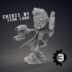 3D file Star-Lord Starlord Guardians of the Galaxy marvel 3d print 👫・3D  printing template to download・Cults