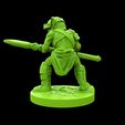 goblin-spearman-miniature-back.jpg Goblin spearman 28mm Miiniature