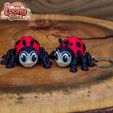 8.jpg 🐞 Tiny Ladybug Keychain – Articulated STL & 3MF