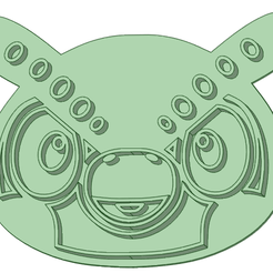 Blathers_e.png STL file Animal crossing Blathers cookie cutter・Model to download and 3D print
