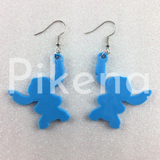 Stitch Earrings 3D model