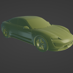 1.png STL-Datei Porsche Taycan Turbo S 2020・3D-Drucker-Vorlage zum herunterladen