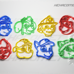 PAWPATROL.png 8 CUTTER CUTTER MOLDS FOR PAWPATROL DOG COOKIES