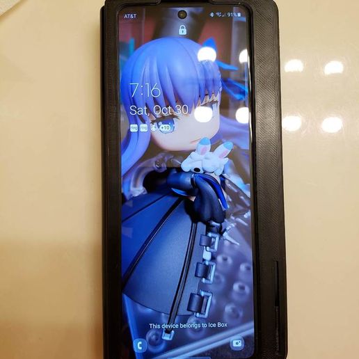 Samsung Galaxy Z Fold 3 Slim Front Case with Pen Slot 3D model