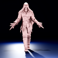My-project-1-82.png Archivo STL Assasin's Creed | Ezio 32mm Miniatura de sobremesa・Modelo imprimible en 3D para descargar