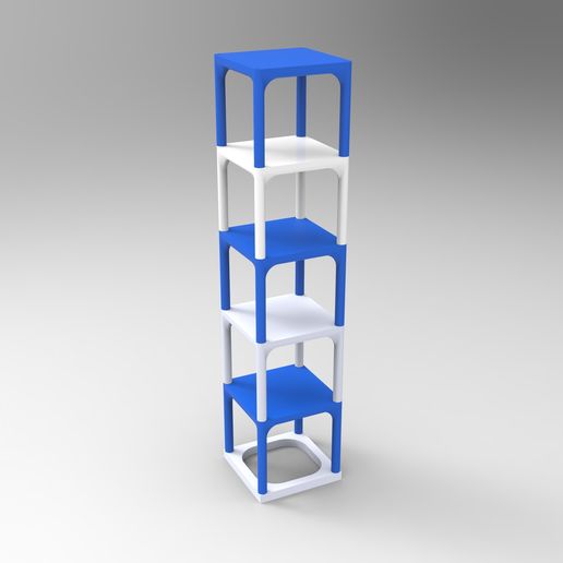 Small table that can be transformed into a custom-made shelf