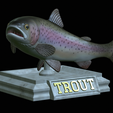 Rainbow-trout-trophy-open-mouth-1-2.png fish rainbow trout / Oncorhynchus mykiss trophy statue detailed texture for 3d printing