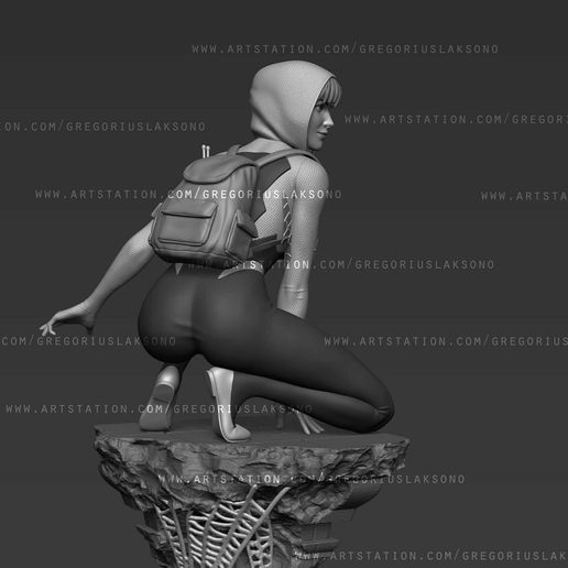 gwen5.jpg Spider-Gwen Fan Art Statue 3d Printable