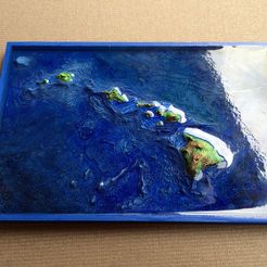 hawaii03.jpg Бесплатный 3D файл Гавайские острова с морским дном・Модель 3D-принтера для скачивания