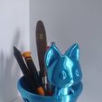 172103466_280809136938099_4193225036897642721_n.jpg Fichier STL Chat dans un porte-crayon・Modèle pour impression 3D à télécharger
