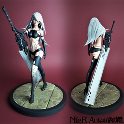 0001.png STL file A2 Nier Automata figure・3D printable design to download