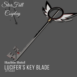 1.png Lucifer Morningstar's Keyblade 3D Model Hazbin Hotel Cosplay