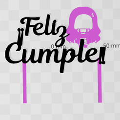 nezuco.png Cake topper happy birthday cake topper nezuco