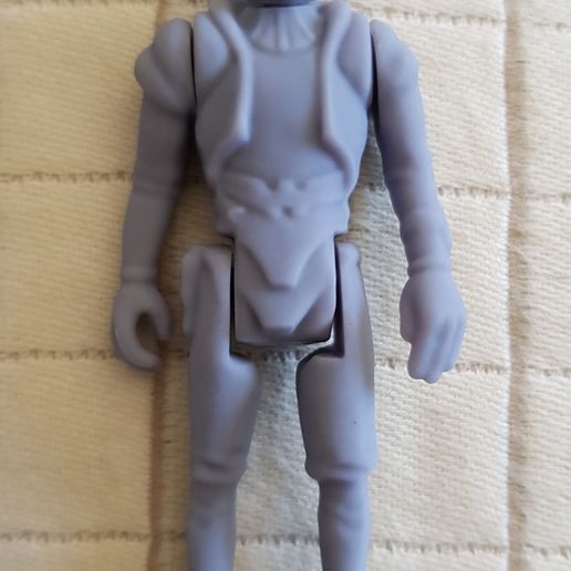 Star Wars .stl Tig Fromm .3D action figure .OBJ Kenner style.