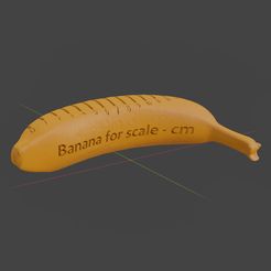BKGcode_BananaScale_B.jpg OBJ file BKGcode - Banana for scale v2・3D print model to download, BKGcode