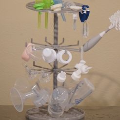 926762f9-c84a-46d3-ad2f-a7e6bf69d494.jpg Modular Drying Tree for Breast Pump and Baby Bottle Parts