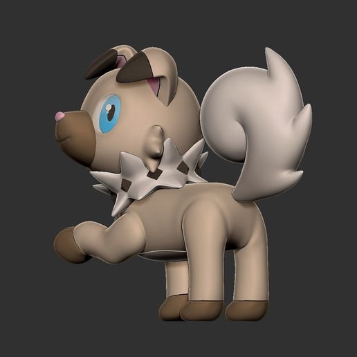🆓 free rockruff with 1/20 scale・Free STL File for 3D printing・Cults