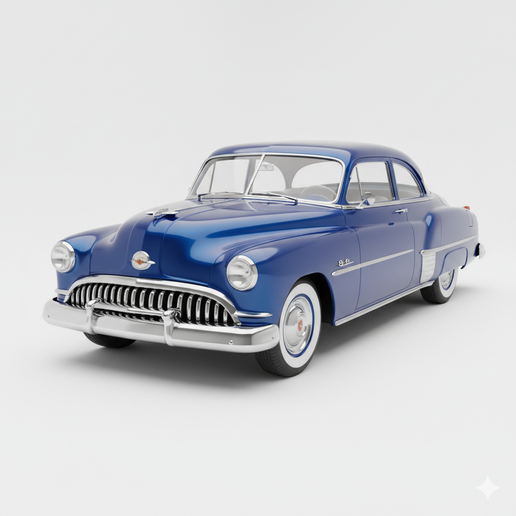 Oldsmobile Rocket 88 (1950) car model kit STL, limousine STL, jeep style STL, modern hypercar STL, car collectible STL, car keychain STL, modified car STL, Japanese sports car STL, vehicle STL, drag car STL, car lift diorama STL, sports car STL, 1970s vin