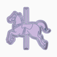 Swanky Jarv.png HORSE CAROUSEL COOKIE CUTTER
