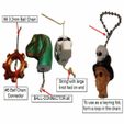 Pull-Chain-SamplesNEW.jpg Male / Female Torso Pull Ball Chain or Keychain Knob | Handle | Fob | Finials