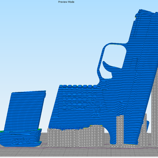 XDSR Slicer View.PNG STL file XDSR Rubber Band Gun・3D printing design to download, WW3D