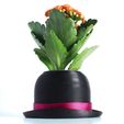 SAM_0386.jpg Bowler Hat Mini Plant Pot for Succulent&Cactus