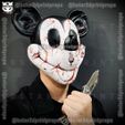 z5107746234184_86379dd1f07252553e03bb9d3dcd848e.jpg Mickey Mouse Trap Mask - Damaged Version - Halloween Cosplay