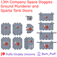 13th-Company-Ground-Plunderer-and-Sparta-Tank-Doors.png 13th Company Space Doggies Ground Plunderer and Sparta Tank Doors hatches and armour