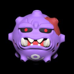 1.jpg Fichier STL POKEMON KOFFING ZOMBIE・Modèle pour imprimante 3D à télécharger
