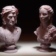 edit2.jpg Divine Comedy busts collection 3D printable STL 135mm scale