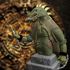 9.png STL file Reptile bust・3D printer model to download, mrks