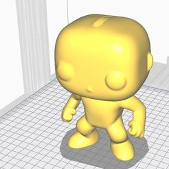 ff.jpg STL file funko pop hollow , piggy bank, PIGGY BANK funkopop・3D printing model to download