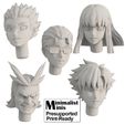 5.jpg Anime Head Bit for Miniature Wargames Pack 21