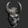 1.jpg Demon Scull Mask - mobile jaw 3D print model