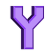 Y.stl Letters and Numbers ROBOCOP | Logo