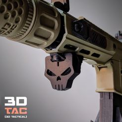 3DTAC_RailSkull_2.jpg STL file 3DTAC / Handstops 4 models included!・3D printable design to download