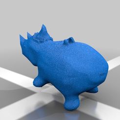 viewable_v4.jpg Archivo 3D gratis rinoceronte navideño・Diseño de impresión 3D para descargar, Dinoman