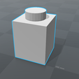 2017-06-27_12h50_20.png Archivo STL gratis Pieza superior 1x1 LEGO・Plan para descargar y imprimir en 3D