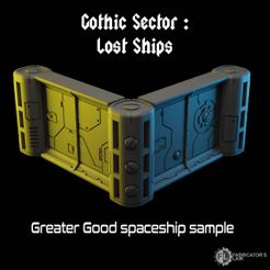GS_Lost_Ship_Greater_Good.jpg Free 3D file Gothic Sector : Lost Ships - Greater Good sample・Model to download and 3D print