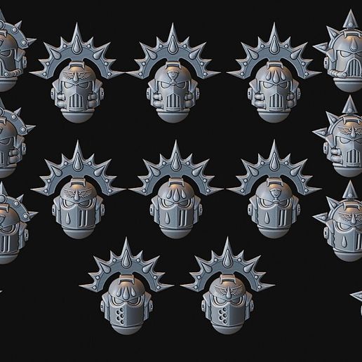 Blood Seraphs helmets Set2  Re-Upload