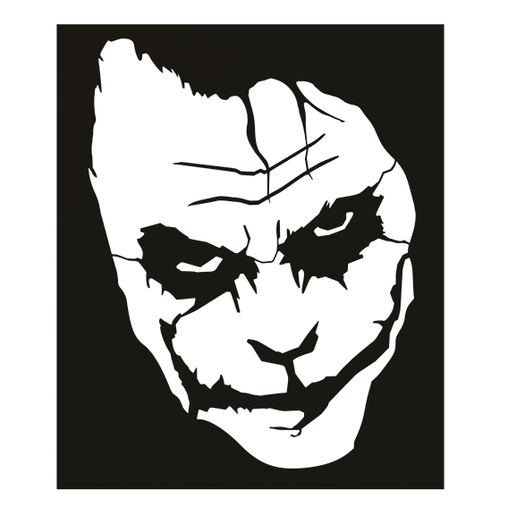 titlel2.png Télécharger fichier DXF gratuit Le Joker de Heath Ledger • Design à imprimer en 3D, petgreen